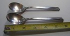2--antique Union Pacific Soup Spoons--marked  uprr --by The Victor Co  2 Spoons