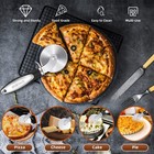 Schvubenr Premium Pizza Cutter Wheel - Ultra Sharp Stainless Large  Black 