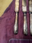 6 Silver Plate Starter Dessert Knives Vintage Cutlery
