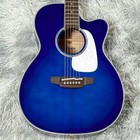 Takamine Ptu70cs   Custom Bms   blue Majestic Sunburst    Acoustic Electric Guitar