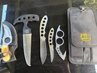 Browning Rmef Model 889 4 Pc Skinning Set Hunting Knives In Case Bonus Pakistan 