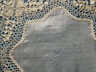Vintage Maltese Silk Lace Wedding Handkerchief 
