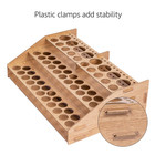 Craft Paint And Brush Organizer Rack For Paint Bottles  Holds Up To 60 Bottles