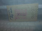Dated 1961 Metropolitan Opera House Singer s Payroll Check   George London   