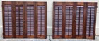 2 Sets 30  Tall X 34 3 4  W Wood Interior Louver Plantation Window Shutters Vtg