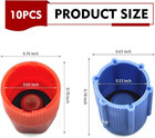 10 Pcs Ac Low high Pressure Port Caps  Anti-leak R134a Air Conditioning Caps  A 
