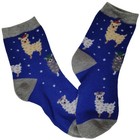 3-pk Kids Holiday Crew Socks  santa Belt  Llamas  Rubber Ducks   Size 7   8 5 