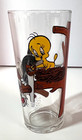 Sylvester   Tweety Bird Cartoon Glass Warner Bros Pepsi Collector Series 1976