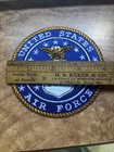 Usaf 4    Patch Iron On Vtg Rare Flag Rope Border Yellow