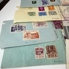 Vintage Worldwide Stamp Collection Bulk Lot Album Packets Covers 1950s Era