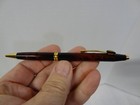 Vintage Rotring Black Red Marble Knuckle Joint Ballpoint Pen German Eagle Emblem