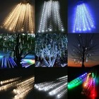 Led Meteor Shower Lights Waterproof Falling Rain Icicle Outdoor Christmas Decor