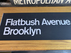Ny Nyc Subway Roll Sign Flatbush Avenue Brooklyn Rockaway Gil Hodges Mem  Bridge