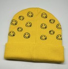 Nirvana Smiley Face Knit Embroidered Beanie Winter Snow Hat 90s Retro Punk Music