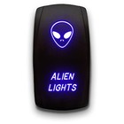 Laser Etched 5-pin Double Pole Single Throw Alien Lights - Blue