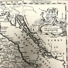 Original C1757 Antique Copperplate Engraved Map Of Italy By Thomas Jefferys