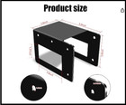 4 Pack Firewood Log Storage Rack Bracket Indoor Outdoor Adjustable Heavy Duty