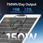 150watt Flexible Mono Solar Panel 12v Volt Car Boat Rv Home Rooftop Camping Roof