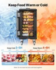 Vevor Insulated Food Pan Carrier Front Load Catering Box W  Wheels 127 Qt Black