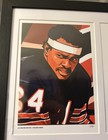 Walter Payton Framed Art Card Prints Nfl   Chicago Bears Legend man Of The Year