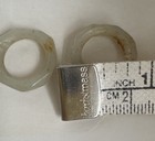 Pair Of Antique Chinese Jade Archer   s Rings  ban Zhi  Late Qing Early Republic