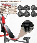 For Bowflex Home Gym Blaze  Classic  Elite Sliding Seat Bracket Roller 6-pack