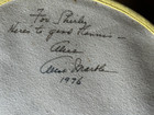 Alice Marble Signed Auto Floral Tennis Racket Cover Coa 18 Grand Slams Dc Comic