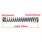 Compression Spring Pressure Springs  Wire Dia 2-3 5mm  Od 10-60mm  Length 300 Mm