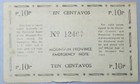 1942 Philippines 10 Centavos Mountain Province Emergency Wwii Note  23052702r 