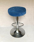 Vintage Chrome Swivel Adjustable Kitchen Counter Mid Century Bar Stool Foot Rest