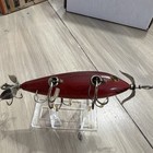 Vintage Heddon Underwater Minnow Wood Fishing Lure Red Bass Pike