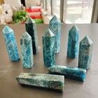 2 2lb Natural Apatite Quartz Obelisk Crystal Wand Point Healing 40-75mm