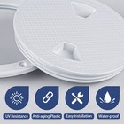 2x Marine Boat Hatch 6  White Round Non Slip Inspection Hatch W detachable Cover