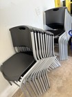 Lot Of 60 Lifetime Commercial Stackable Chairs     Local Pickup