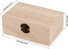 10 Pack Small Wooden Boxes With Hinged Lid For Diy Craft And Storage