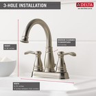 Delta Porter 2-handle Bathroom Faucet Brushed Nickel-certified Refurbished