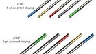 Weldingcity   Tig Welding Tungsten Assorted Green-red-gray-gold-blue 1 16 -3 32 