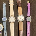 Vintage Geneva Quartz Wristwatch Lot Of 7 Adult Assorted Colors straps For Parts