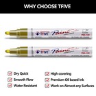 Tfive Gold Permanent Paint Marker Pens - 2 Count 1  pack Of 2   