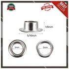Pangda 100 Sets Grommet Eyelets Kit With Tool  3 16 Inch  Silver