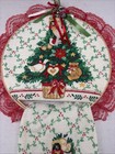 Vtg Franco Christmas Kitchen Linen Towels Holiday Hoop Decor With Dish Towel
