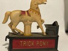 Antique Original Cast Iron Trick Pony - From The Book Of Knowledge- Coin Bank