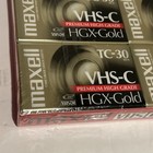 Maxell Vhs-c Hgx-gold Tc-30 Premium High Grade Blank Camcorder Tapes 8 Pack New