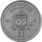 2026 Samoa Leopard Born To Be Wild 1 Oz Antique Finish Silver Coin