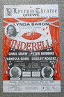 Lynda Baron Peter Robbins Chris Shaw Cinderella  Crewe Pantomime Poster 1980