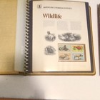 Us Commemorative Stamp Albums Lot W  Sheets  Wildlife Space Christmas  8c 72 75
