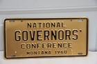 1960 National Governors Conference Montana  License  Plate