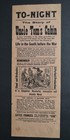 Late 1800 s Broadside Downie s Mammoth Uncle Tom s Cabin