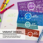Bazic Products Letter Stencil Set     Alphabet  Number And Signs Kit  Reusable    