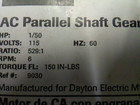 Dayton Ac Parallel Shaft Gear Motor 6 Rpm 1 85hp 115 1lnf8a 1lnf8